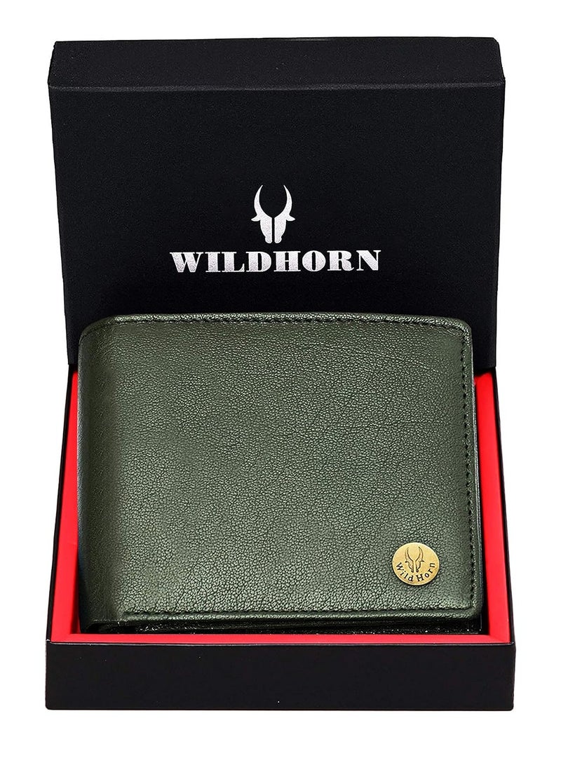 وايلدهورن محفظة WildHorn الجلدية الفاخرة للرجال (خضراء) - Image 2