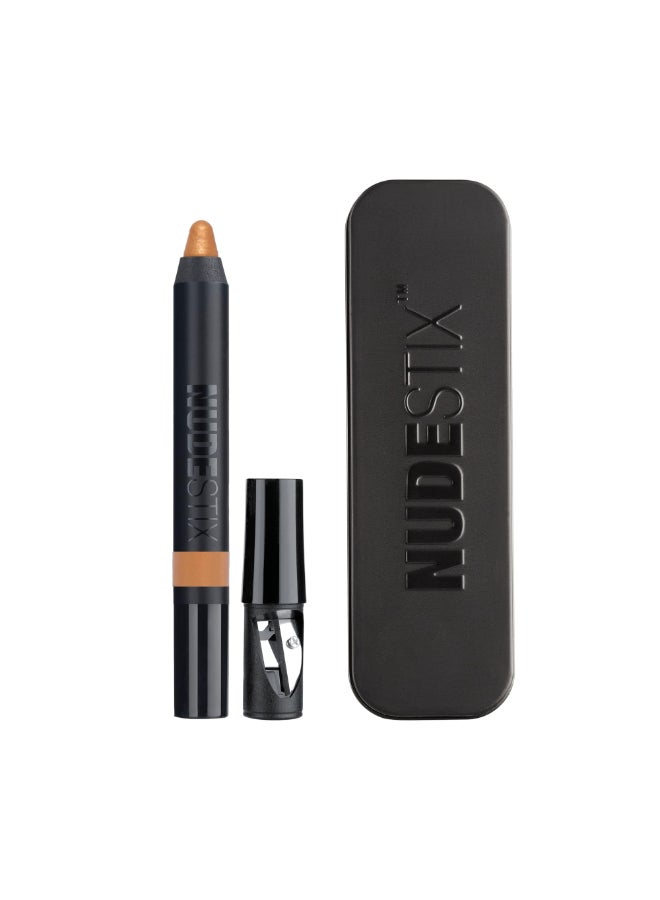 Nudestix Magnetic Luminous Eye Color 4in1 Cream Eyeshadow Stick Eyeliner Primer Highlighter LongWear Waterproof Satin Finish Vegan CrueltyFree Eye Makeup Shade Copper Foil - Image 2