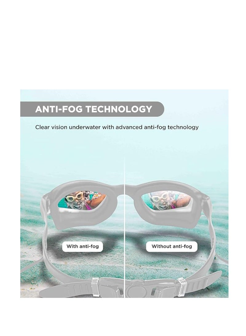 ENDLESS  Premium Swimming Goggle with Anti-Fog and UV Protection | Stylish Big Frame for more Visibility | Soft Silicone Gasket for Leak Proof | With Hard Case  - Image 5