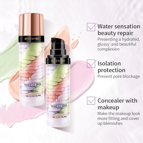 TBTFW 3 In 1 Primer for Face Before Makeup One Step Color Corrector Oil Control Waterproof SweatProof Suitable for All Skin Types - Image 3