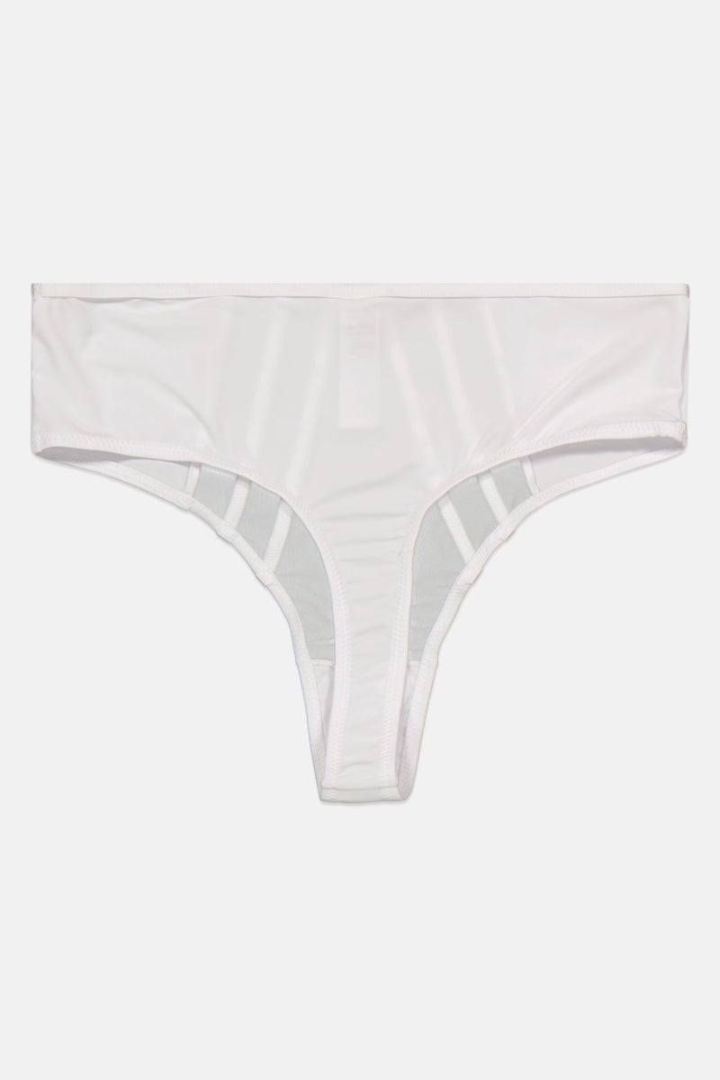 NA-KD Women Plain Pull On Thong Panties, White - Image 2