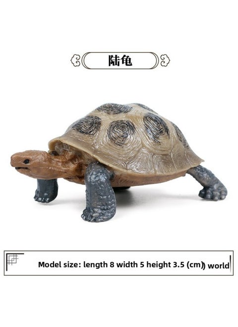 Common Sense Solid Marine Animal Model Baby Turtle Turtle Elephant Turtle Baby Leatherback Ornament Hand-Made Early Education-Color:M-518 Little Turtle
