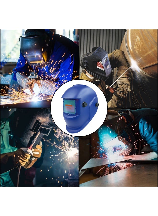 Makute Welding Helmet MKAWM1001 with Solar Cells & Lithium Battery – Auto Darkening, Adjustable Shade DIN 9-13, 93x43mm Viewing Area, 2 Arc Sensors,Grinding Function, UV/IR Protection, 1-Year Warranty - Image 3