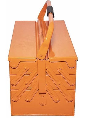 HORSE TOOLS HORSE TOOLS Metal Tool Kit Box For GarageHousehold Commercial Useage Tool Box With Tray Pack of 2  - Image 3