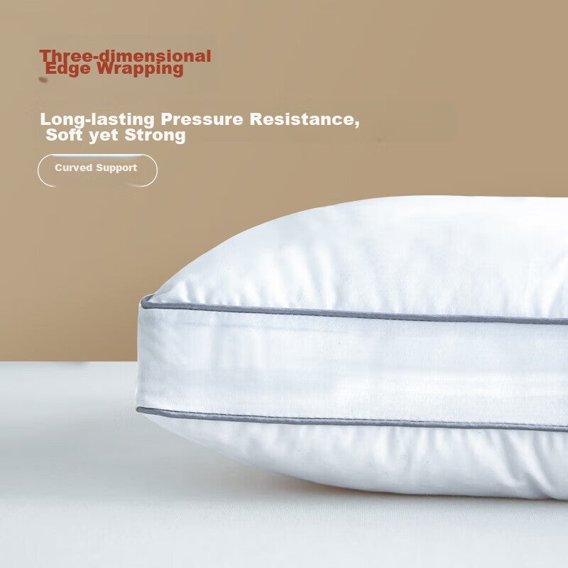 CROWN Pure Cotton Pillow, Neck Support Pillow, Deep Sleep, Specially Designed for Men, Anti-Sagging, Zoned, Antibacterial Pillow Core, 48x74cm, One Pair - Image 4