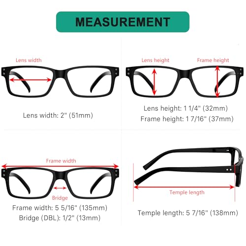Eyekepper 5 Pack Reading Glasses for Men - Includes Reader Sunglasses - Classic Readers +2.50 - Image 5