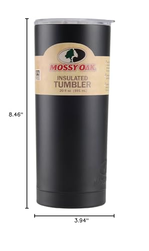 موسي أوك Mossy Oak 30oz من الفولاذ المقاوم للصدأ معزول Tumbler 1 Count (حزمة 1) أسود - Image 5