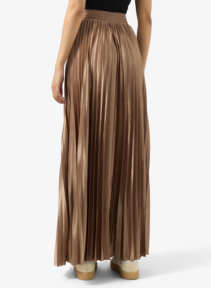 Ginger Metallic Pleated Skirt - Image 3