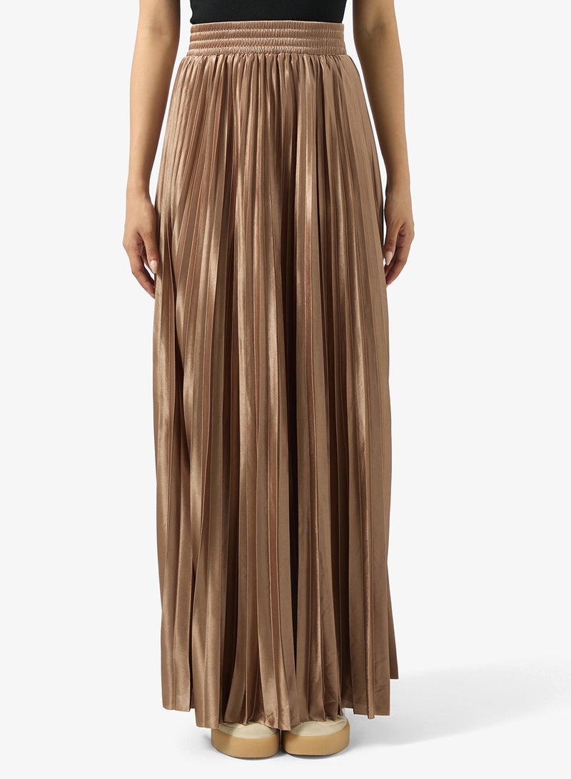 Ginger Metallic Pleated Skirt - Image 1