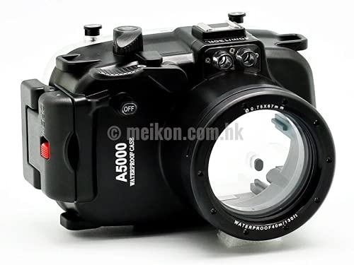 MEIKON 130ft/40m Underwater Camera Housing Waterproof Diving Case Compatible with Sony A5000 with 16-50mm Lens - Image 2