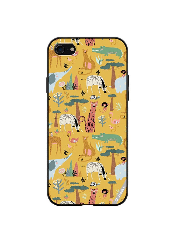 VR CREATIVE Protective Case Cover For Apple iPhone SE (2022) Animals In The Wild Design Multicolour  - Image 1