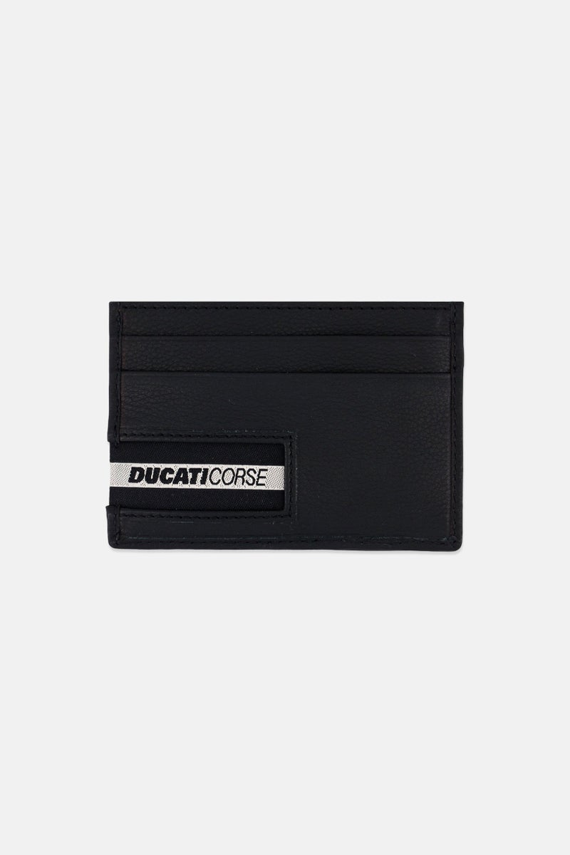 Ducati Men Lee Brand Logo Card Holder, Cream  - Image 1
