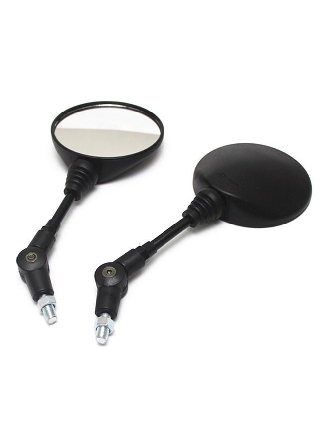 NIBEMINENT 2 Piece Universal Round Rear View Mirror Set  - Image 2