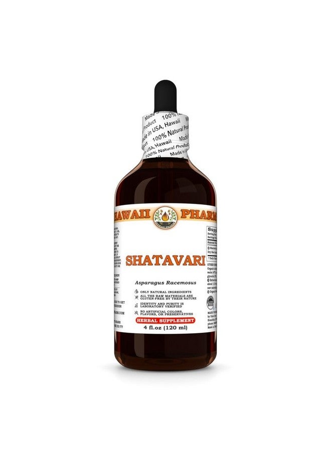 Hawaii Pharm Shatavari (Asparagus Racemosus) Dry Root Tincture, Made in Hawaii, Organic Raw Materials, All Natural, Vegan, Pure Liquid Extract - 4 fl.oz - Image 1