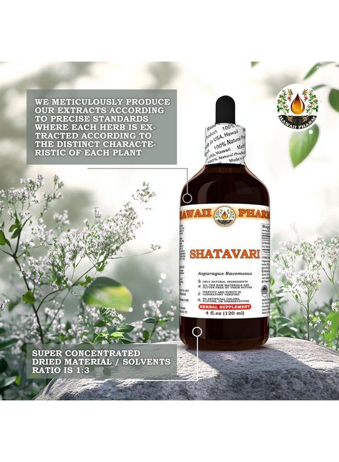 Hawaii Pharm Shatavari (Asparagus Racemosus) Dry Root Tincture, Made in Hawaii, Organic Raw Materials, All Natural, Vegan, Pure Liquid Extract - 4 fl.oz - Image 5