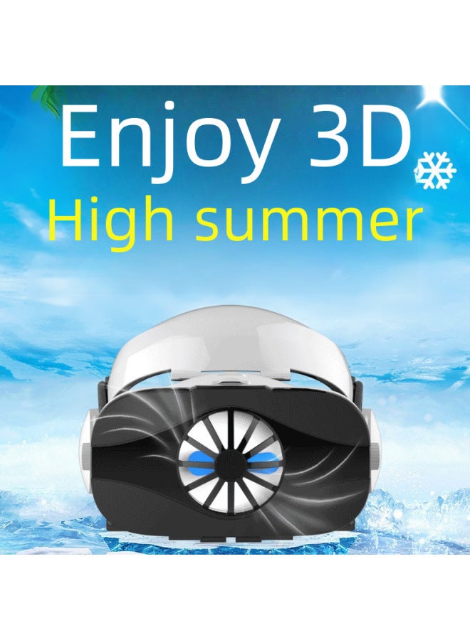 FIIT VR 5F 3D Glasses Mobile Phone Vr Virtual Reality Glasses Headset 3D Helmet Headset Version Radiator-Color:5F + Y1 Black  - Image 3