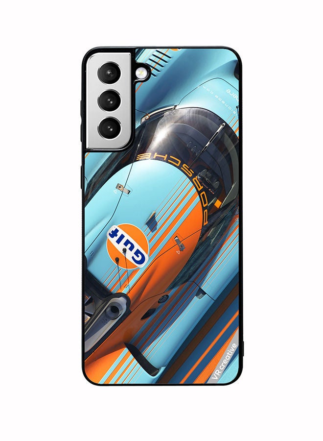 VR CREATIVE Protective Case Cover For Samsung Galaxy S22 Plus 5G Porsche Gulf Design Multicolour - Image 1