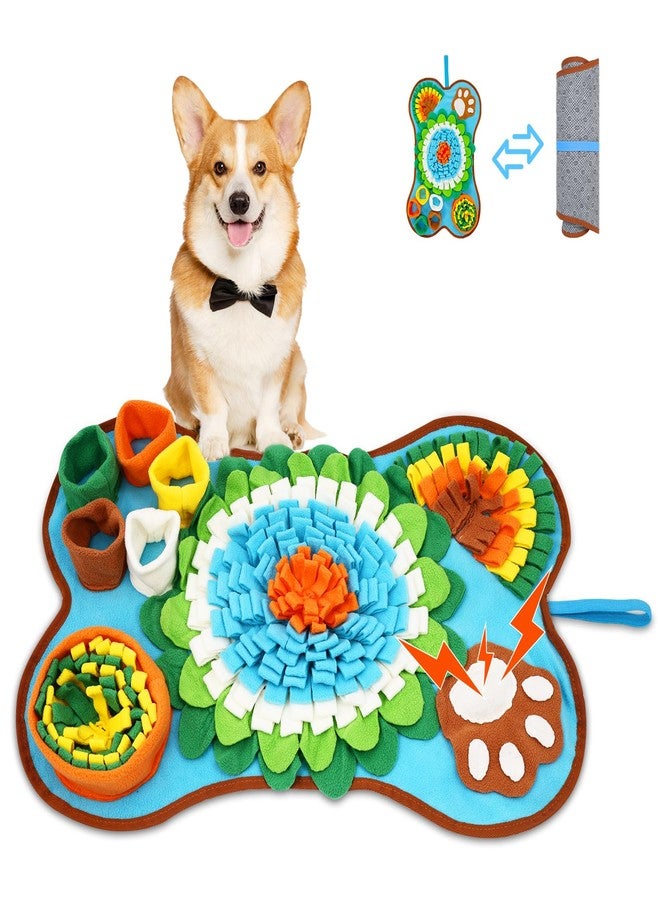 Ankilo Snuffle Mat for Dogs, Newest Pet Treats Feeding Mat, 25‘ x 17’ Inch for Small & Medium Breeds Dog for Boredom, Easy to Clean, Encourages Natural Foraging Skills and Stress Relief - Image 1