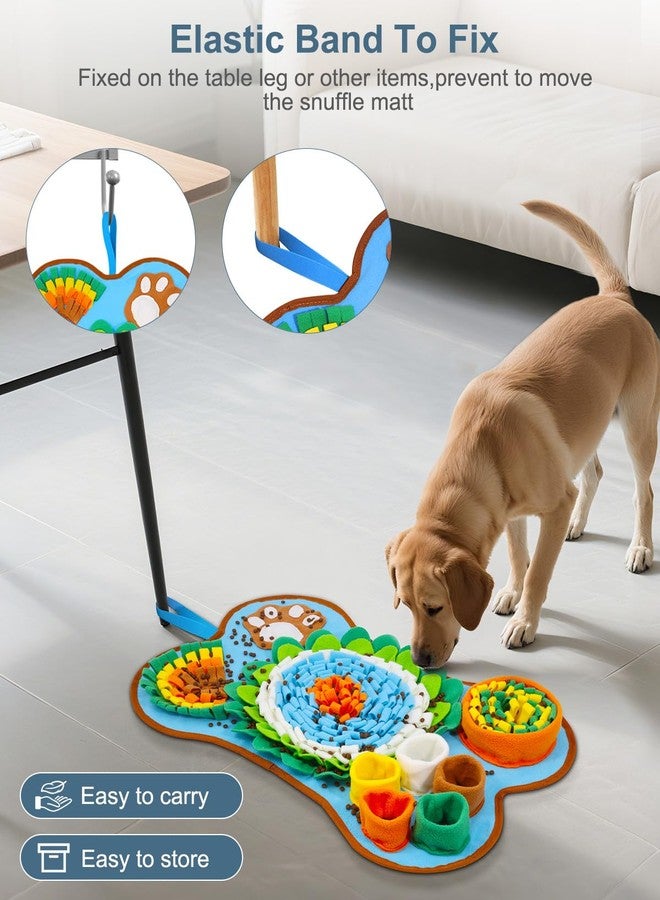 Ankilo Snuffle Mat for Dogs, Newest Pet Treats Feeding Mat, 25‘ x 17’ Inch for Small & Medium Breeds Dog for Boredom, Easy to Clean, Encourages Natural Foraging Skills and Stress Relief - Image 4