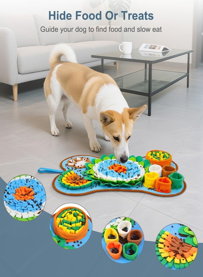Ankilo Snuffle Mat for Dogs, Newest Pet Treats Feeding Mat, 25‘ x 17’ Inch for Small & Medium Breeds Dog for Boredom, Easy to Clean, Encourages Natural Foraging Skills and Stress Relief - Image 5