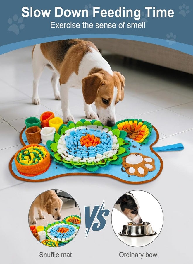 Ankilo Snuffle Mat for Dogs, Newest Pet Treats Feeding Mat, 25‘ x 17’ Inch for Small & Medium Breeds Dog for Boredom, Easy to Clean, Encourages Natural Foraging Skills and Stress Relief - Image 3