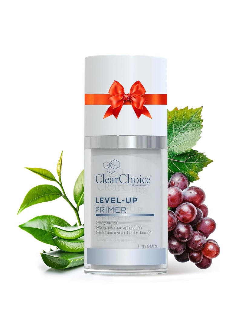 clear choice Clear Choice LevelUp Primer 17oz  Lightweight Face Primer with Antioxidants Hydrates  Protects Smooths Skin for Makeup Application PABAFree 