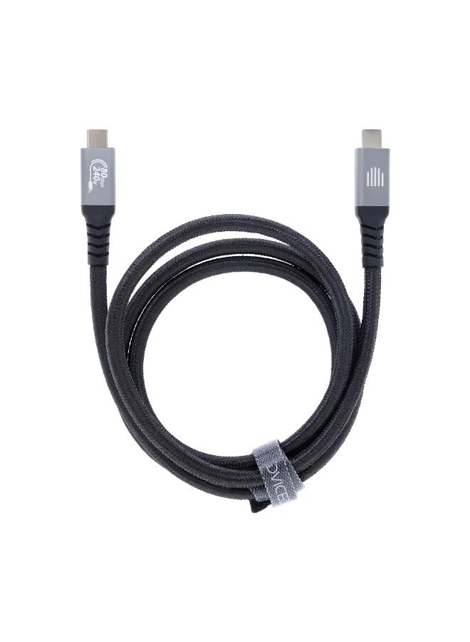 DVICED Type C to Type C Data and Charging  USB4 cable , 1m - nylon - Image 3