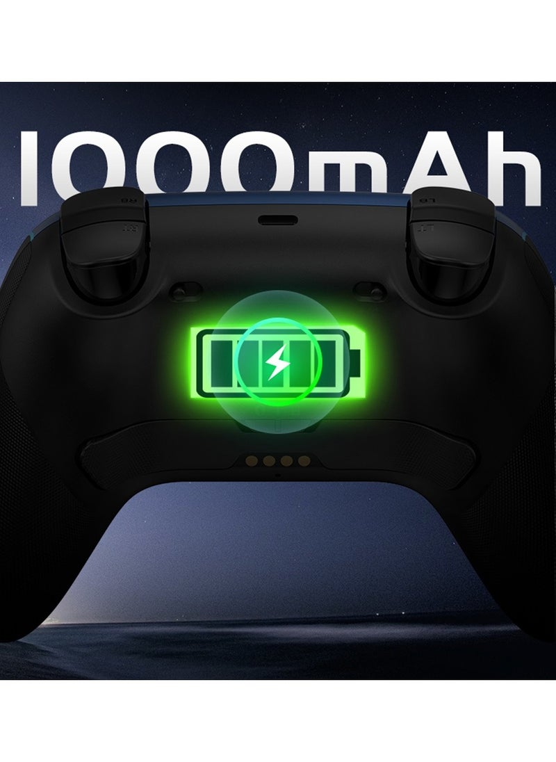 General - Wireless Gamepad Gamesir Super Nova Bluetooth Multiplatform Game Controller compatible with PC, Steam, Switch, iOS, Android Hall Stick Hall Effect Triggers RGB Lighting Vibertion. Programmable 1000Hz Polling Rate 6 Axis Gyro One-Press Wake Up Charging Dock Pink-White - Image 1