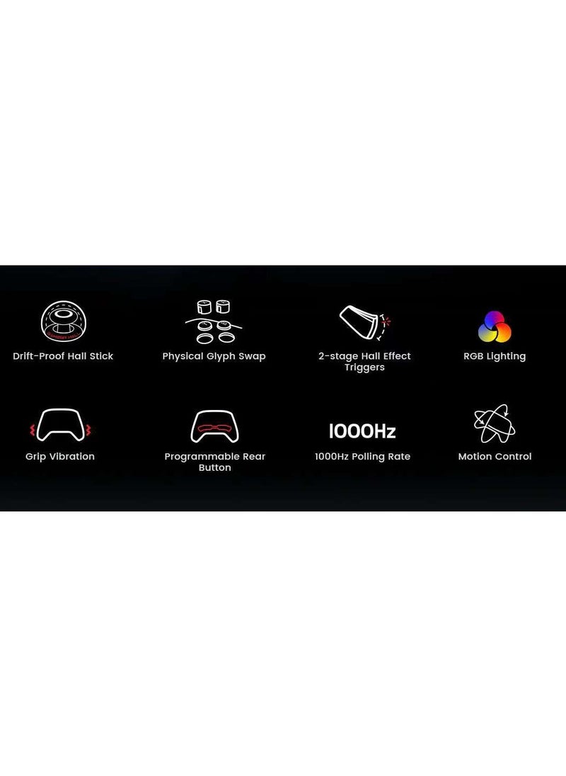 General - Wireless Gamepad Gamesir Super Nova Bluetooth Multiplatform Game Controller compatible with PC, Steam, Switch, iOS, Android Hall Stick Hall Effect Triggers RGB Lighting Vibertion. Programmable 1000Hz Polling Rate 6 Axis Gyro One-Press Wake Up Charging Dock Pink-White - Image 1