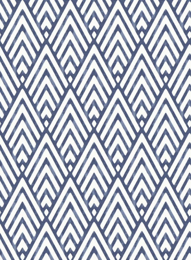 NuWallpaper NUS1701 Arrowhead Deep Peel & Stick Wallpaper, Blue - Image 1