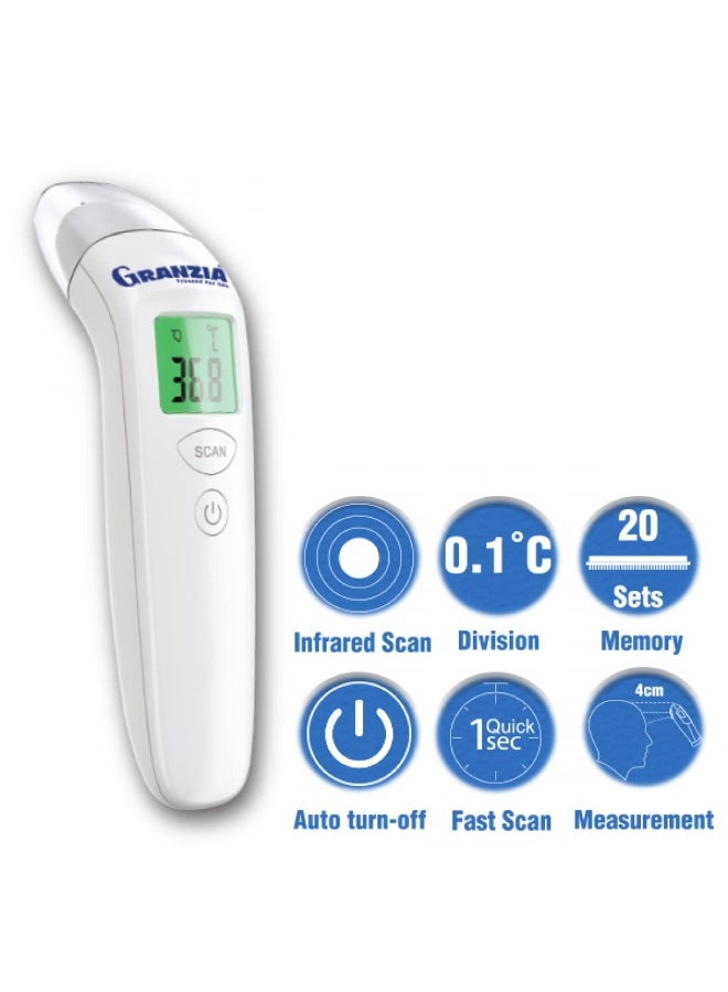 Granzia Original Geranzia FR Italia Thermometer – Non-Contact Infrared Forehead Thermometer - Image 4