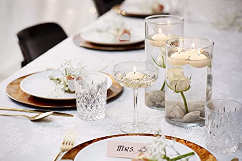 BOLSIUS Unscented 1.75" Floating Candles - Pure Rich Creamy Ivory, 40 Set - Smokeless, European Quality - Imbue Breathtaking Ambiance for Romantic Wedding Centerpieces, Decorations, Holiday Parties - Image 5