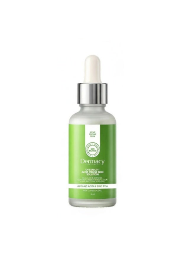DERMACY OVERNIGHT ACNE PRONE SKIN SOLUTION 30ML - Image 2