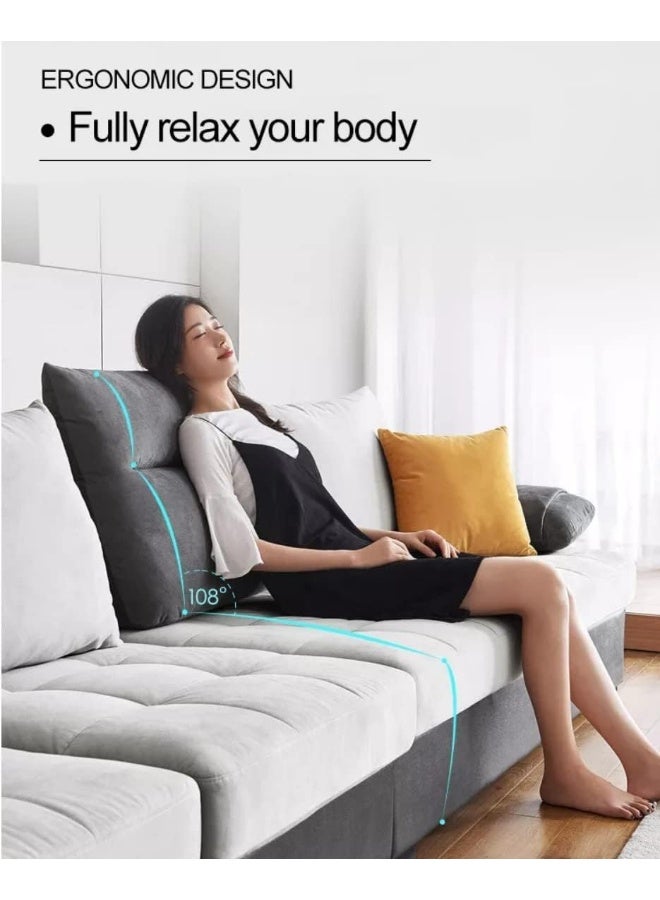 Comfynest Modern Classic U Shape Sofa Set Furniture Seats Upholstery Fabric Sectional Living Room Sofa - Image 4