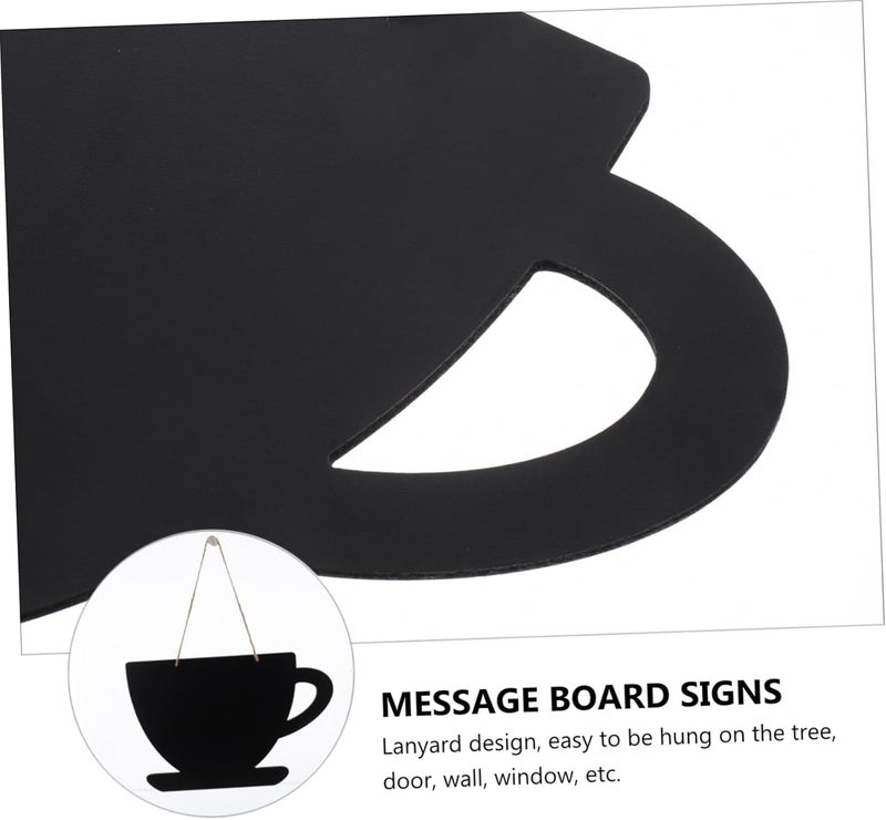 Moisture wear upgraded quality NUOBESTY Creative Wooden Hanging Message Board Ornament Chalkboard for Restaurants Bars Weddings and Coffee Shops Wall Mountable Mini Chalk Sign for Menus Table Numbers and Crafts Full village delivery cover Daily universal pick Stable base Easy store & transit build Long term storage compatible Fixed & portable compatible General purpose premium build Fine polished finish Budget friendly trendy design Budget friendly premium quality No overseas transit wait Simple upgraded construction Suburban residential ship Practical design alternatives Heat insulation layer All storage type compatible Pop-area nearby warehouse Multi-purpose fine material Licensed warehouse stored goods New residential zone delivery Remote area delivery Riyadh Jeddah Dammam ship Changing environment compatible Repeated use trusted quality - Image 3