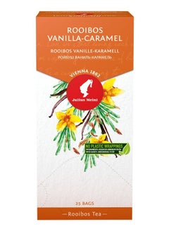 JULIUS MEINL Julius Meinl Rooibos Vanilla-Caramel Tea, 25 pieces of Single-use Bio-degradable Tea Bags  - Image 2