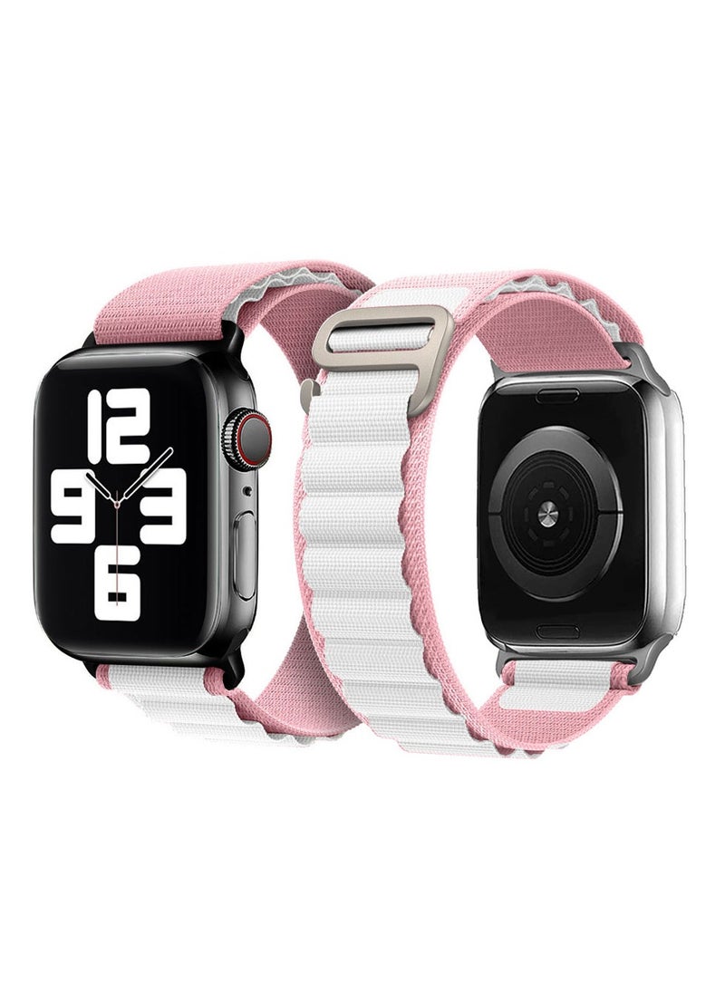 Generic Alpine Loop Band For Apple Watch Band 38mm/40mm/41mm Nylon Woven Sport Strap Compatible with iWatch Series 7/SE/6/5/4/3/2/1 Adjustable Strap  - Image 1