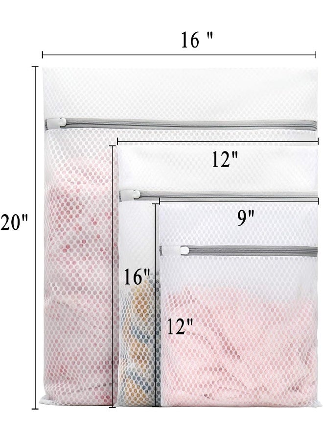 3Pcs Mesh Laundry Bags for Delicates Durable Protective Wash Bags, Travel Storage Organize Bag, Clothing Washing Bags for Laundry, Blouse, Bra, Hosiery, Stocking, Underwear & Lingerie - Image 5