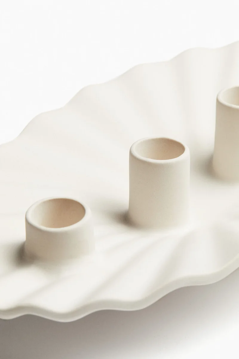 H&M Stoneware advent candelabra