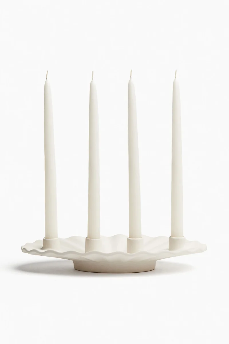 H&M Stoneware advent candelabra