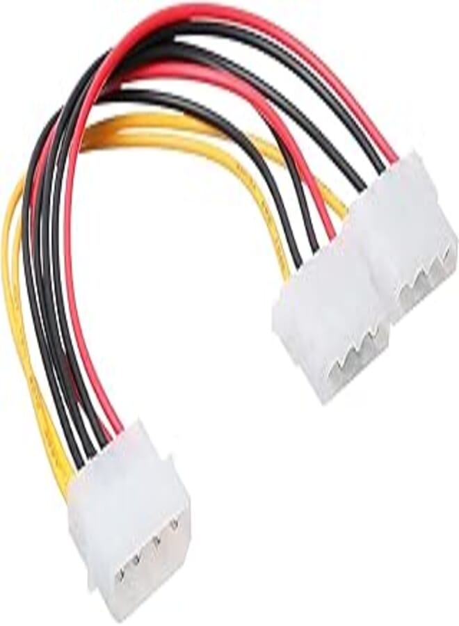 Keendex kx1936 ide 4pin male to 2xide 4pin female cable, 20cm - multi colour