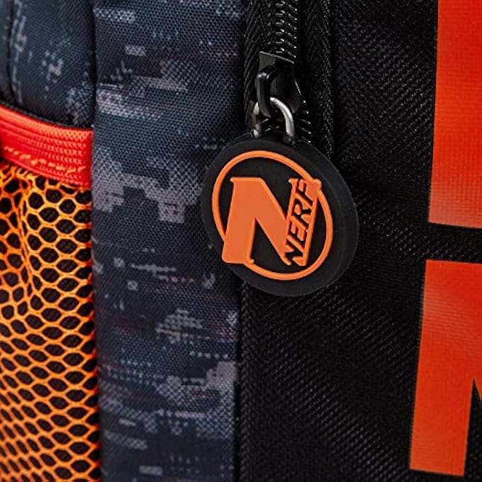 NERF Nation Backpack Boys Back to School Rucksack Kids Bag for College Large Double Pockets with Bullets Holder - Image 4