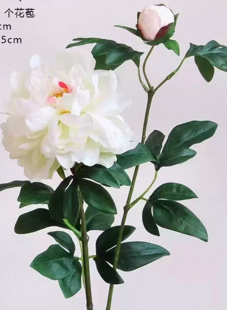 general Peony and peony on the ground moisturizing simulation flower arrangement decoration hotel home, living room, TV cabinet, desktop silk flower ornaments - Image 4