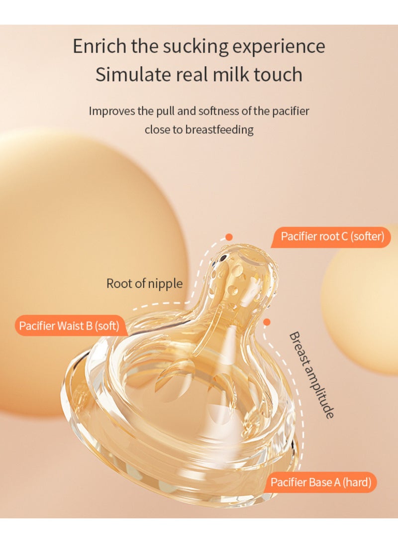 BBET Newborn Baby Feeding Bottle - 90ml, Wide Mouth PPSU, BPA-Free, Leakproof & Anti-Flatulence, Orange - Image 4