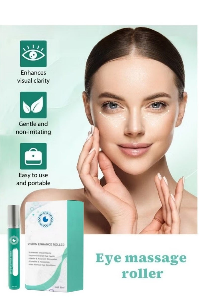 EELHOE Eye Enhance Roller Massage Tool Relieves Eye Fatigue Dryness Enhances Clarity for Blurred Vision  - Image 1