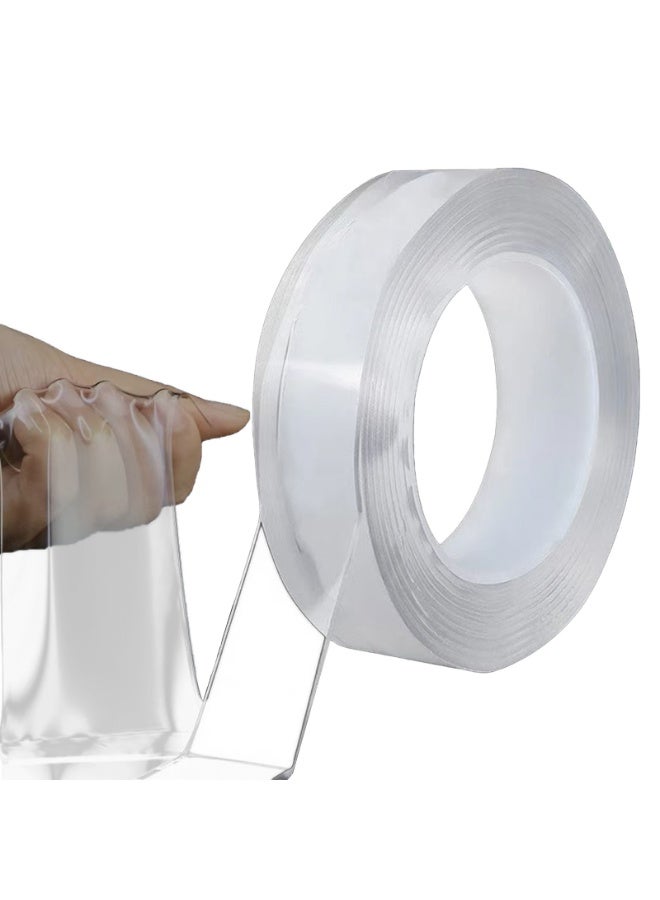 ACYYH Heavy Duty Nano Double Sided Tape, 2cm Wide Transparent Acrylic Gel Adhesive, Waterproof & Washable, Strong Hold & Removable with No Residue for Walls, Photos, Posters, Crafts Home Use - Image 1