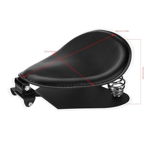 LKV Motorcycle Solo Driver Seat with Seatbase Mounting Hardware Kit Custom Chopper Bobber Seats Universal Fit for Harley Davidson Sportster XL 1200 883 48 - Image 3
