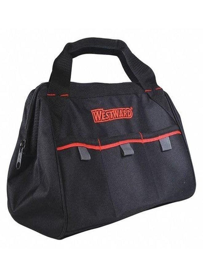 Westward Tool Bag,General Purpose,3 Pockets, Black, Polyester, 4 Pockets 53JW42-1 Each - Image 4