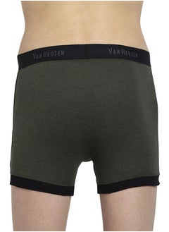 Van Heusen Van Heusen Men Trunks - 100% Combed Cotton - Pack of 2 - Anti Bacterial, Colour Fresh, Moisture Wicking_10044_Olive Melange, Dark Navy_M  - Image 2