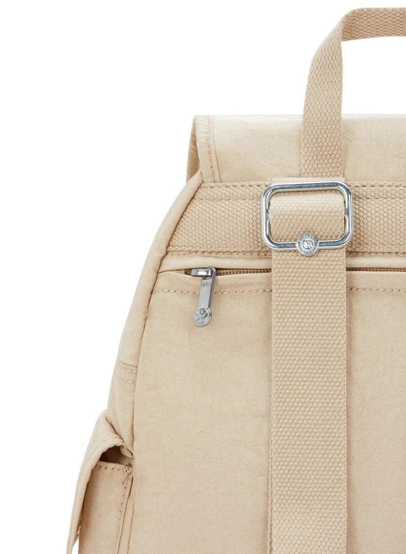 كيبلينغ حقيبة ظهر نسائية صغيرة سيتي باك  - بيج لامع - Image 5